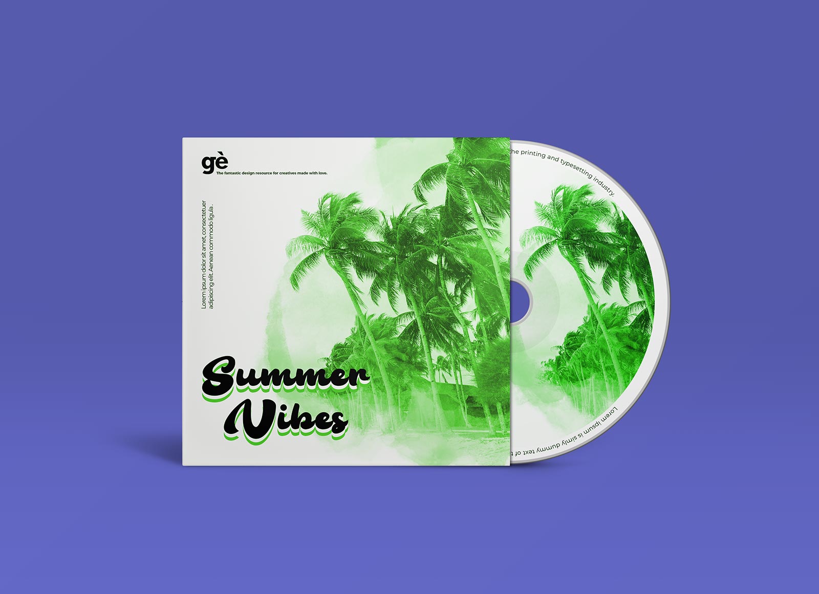 Free CD Cover & Disc Mockup PSD Good Mockups