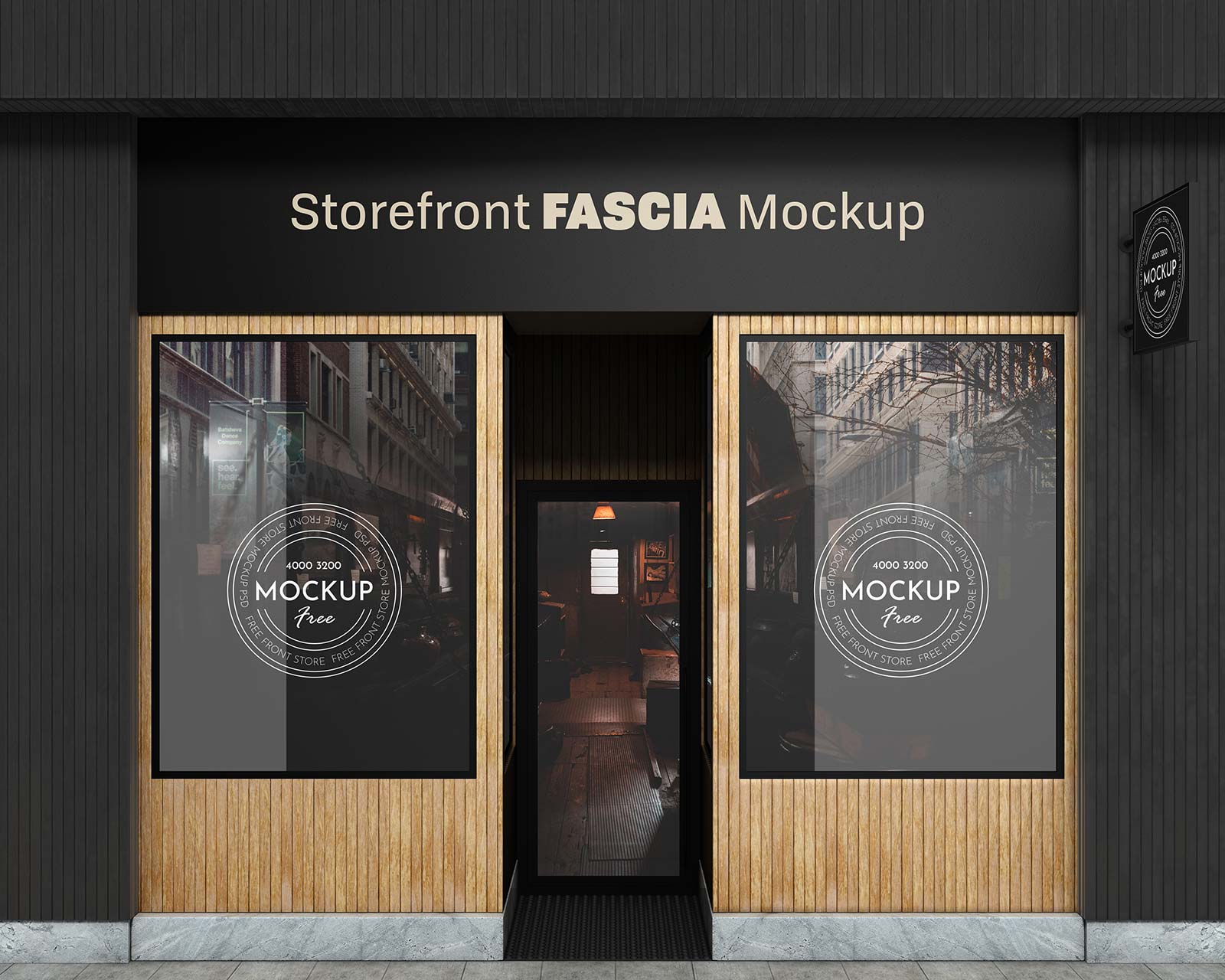 Free Retail Storefront Signage Mockup PSD Good Mockups