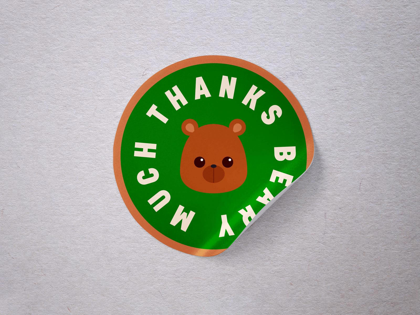 Free Round PeelOff Sticker Mockup PSD Good Mockups