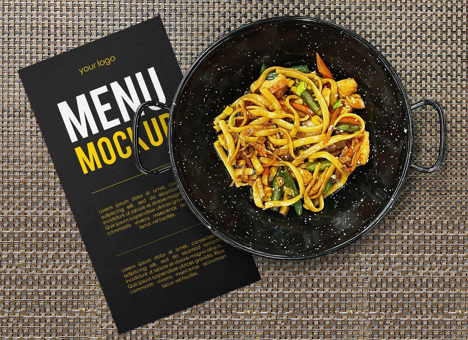 Free Restaurant Menu Mockup PSD Good Mockups