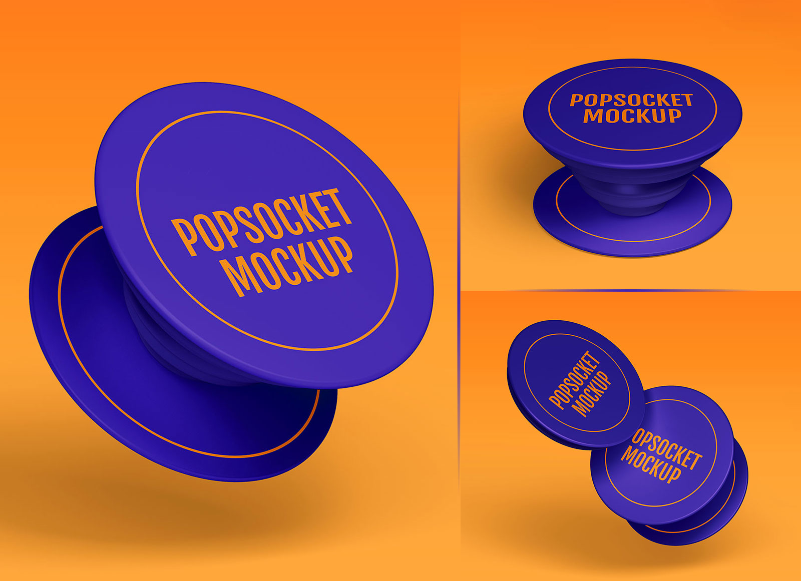 Free Popsocket Grip Mockup Set Good Mockups