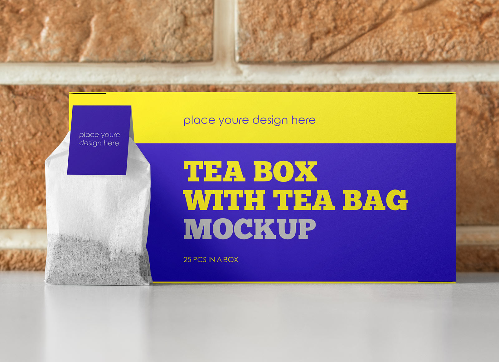 Free Tea Box With Tea Bag Mockup PSD Good Mockups