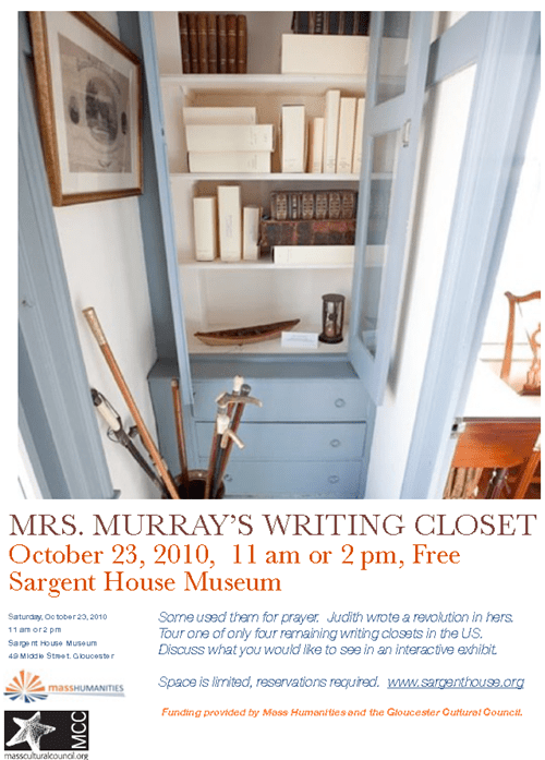 Sargent House Museum Writing Closet Exhibit Thinktank Good Morning