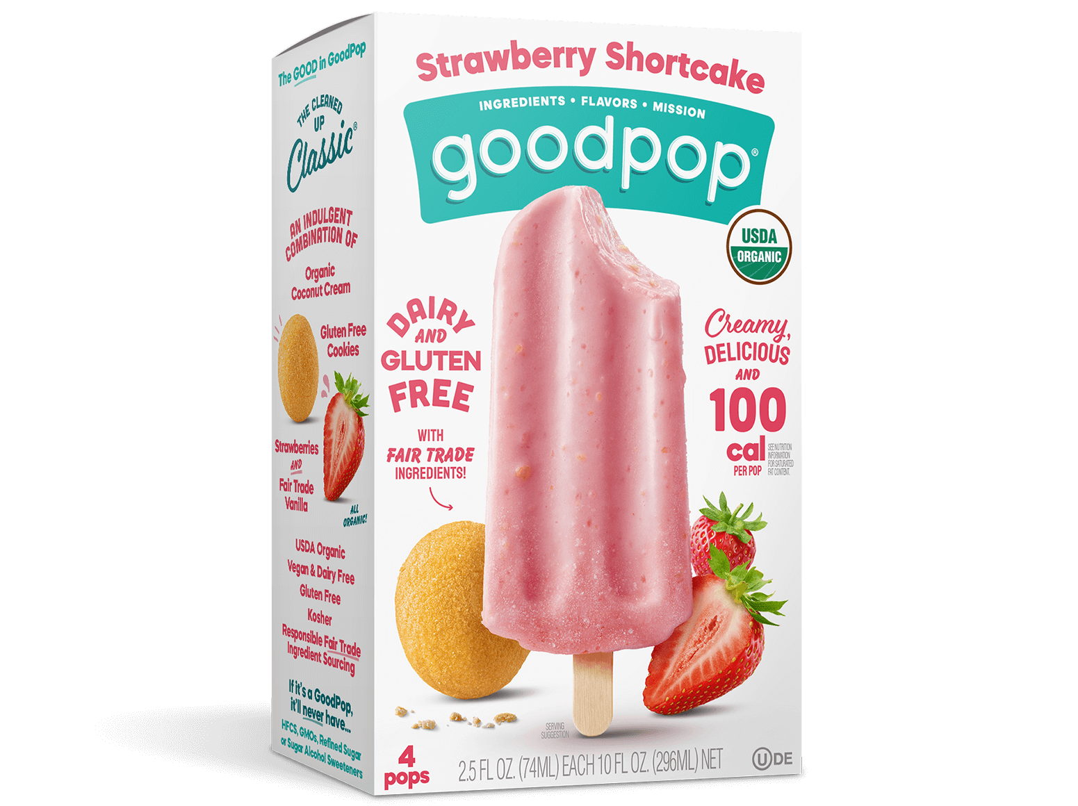 Chocolate Strawberry Spiked Hot Cocoa GoodPop