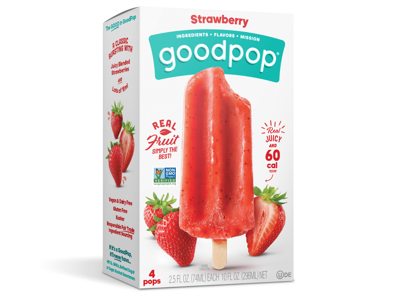 Strawberry Shortcake 100 Calorie Creamy Pops GoodPop