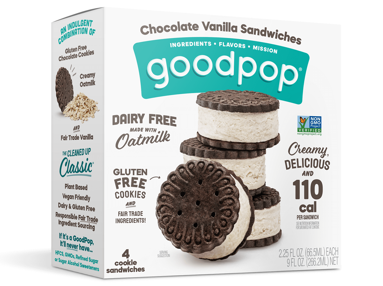 Chocolate Vanilla Sandwich Ice Box Cake