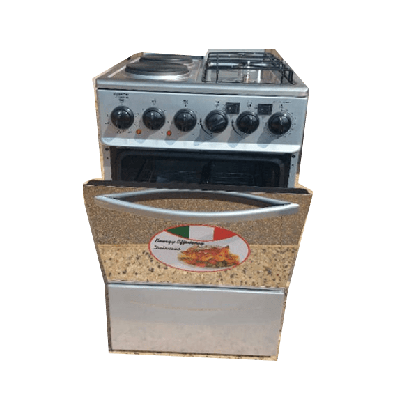 Globalstar General Two Gas + Two Electric Oven Silver Good Price Store