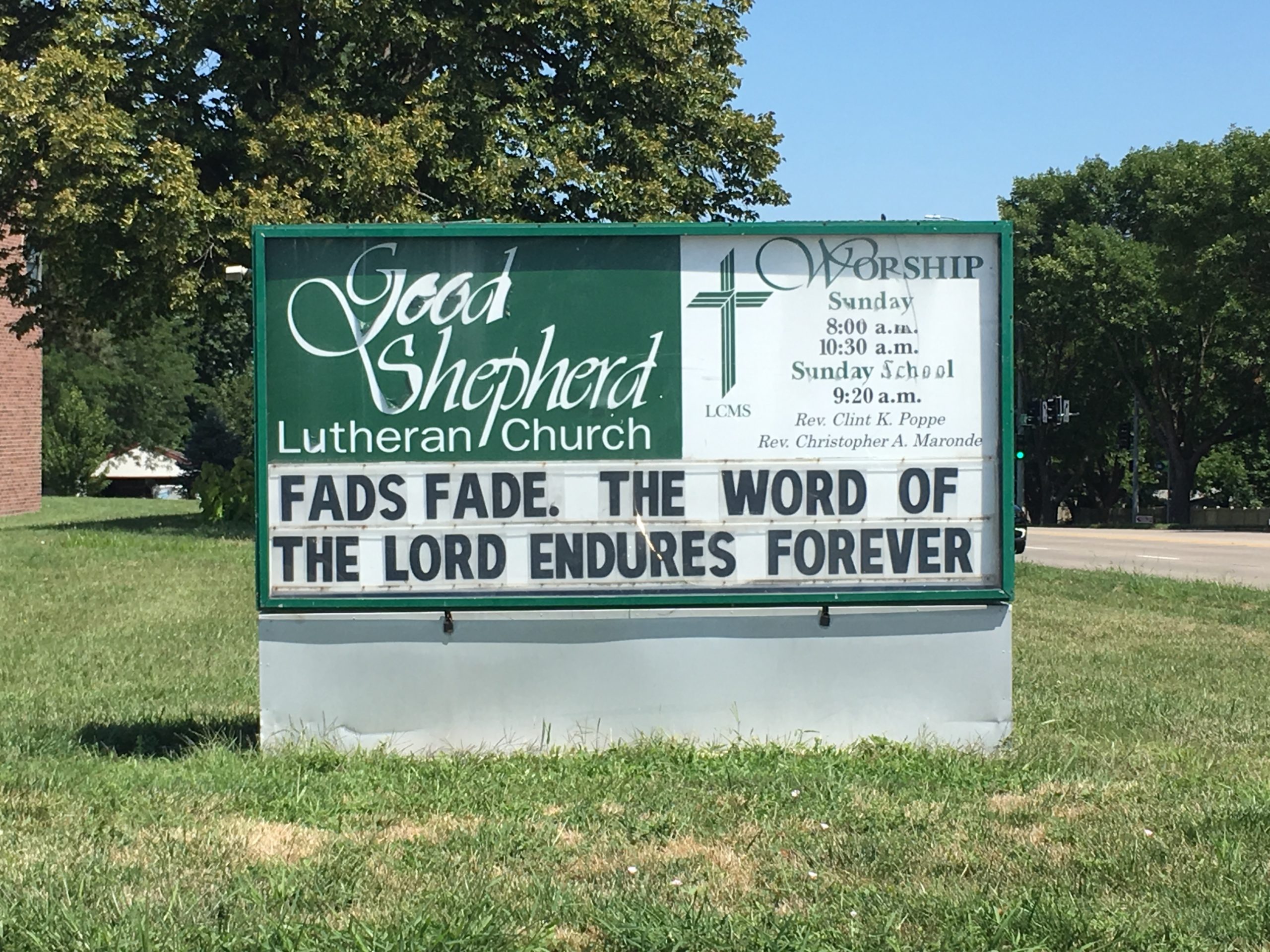 Good Shepherd Lutheran Church A Confessional LCMS Congregation in