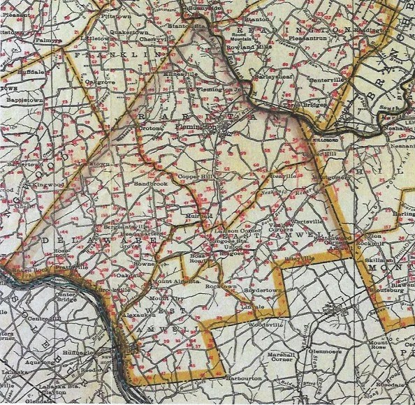 The Division of Amwell Township, 1838 GOODSPEED HISTORIES