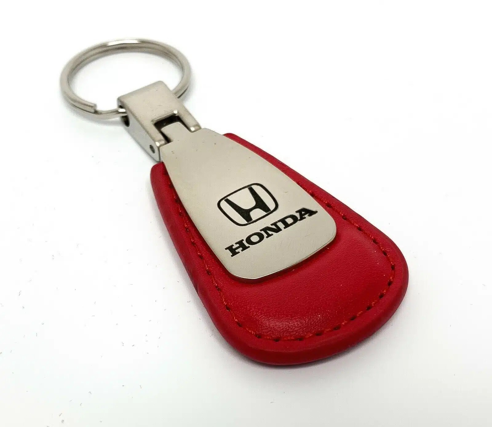 Honda Key Chain Red Teardrop Leather GoodSpeed USA