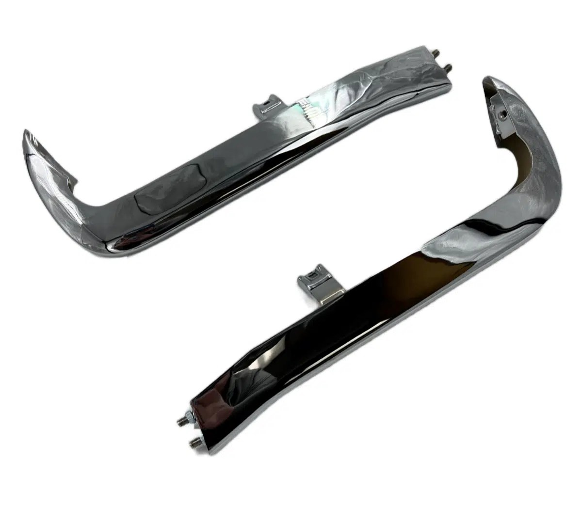 Pair Chrome Front Bumper Guards For 1965 Chevy Impala, Bel Air