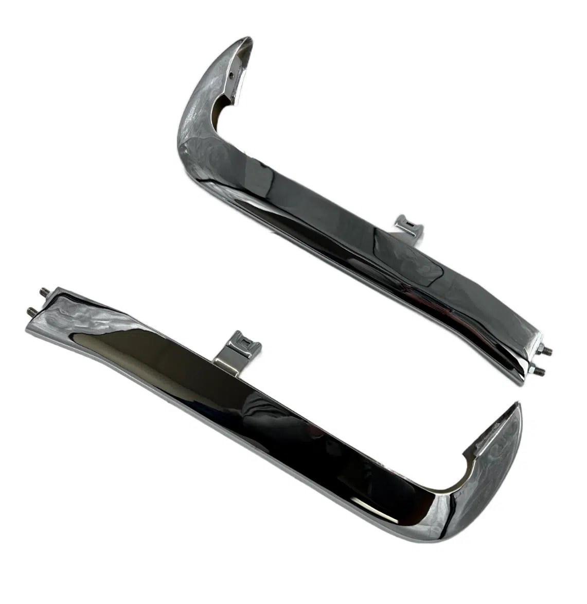 Pair Chrome Front Bumper Guards For 1965 Chevy Impala, Bel Air
