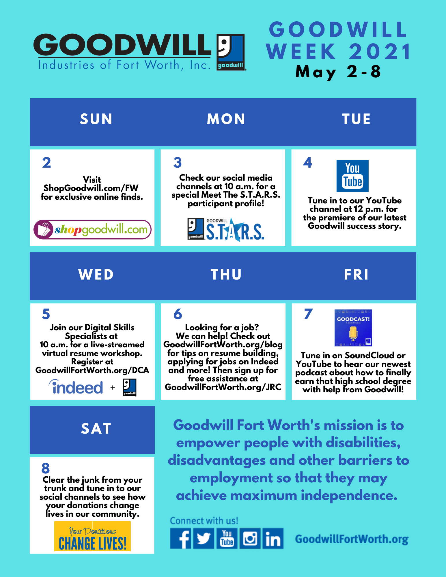 Goodwill Week 2021 Goodwill North Central Texas