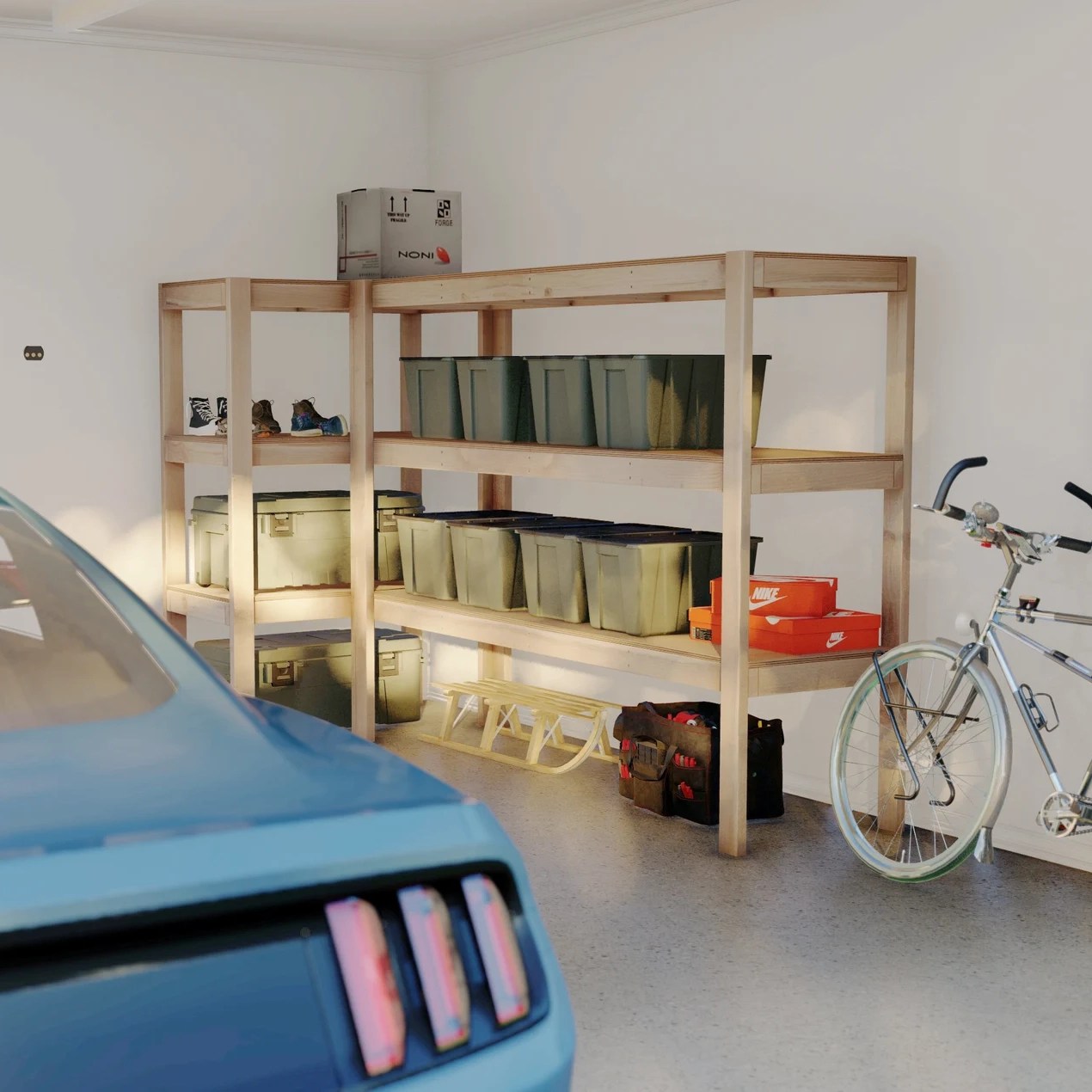 Garage Shelves Easy to Build Woodworking Plan GoodWoodPlan