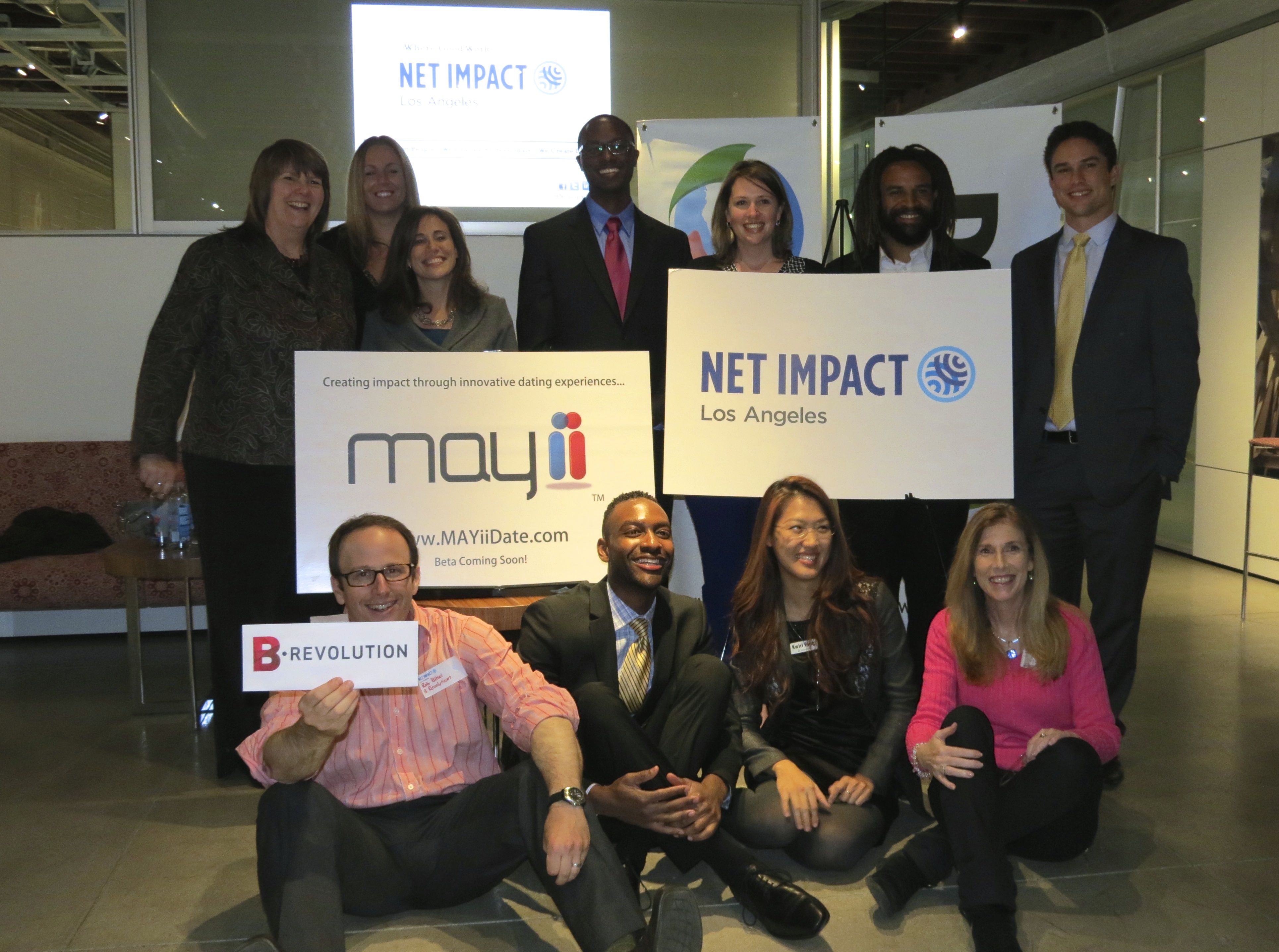 Net Impact Los Angeles Leadership receive Special Recognition Awards