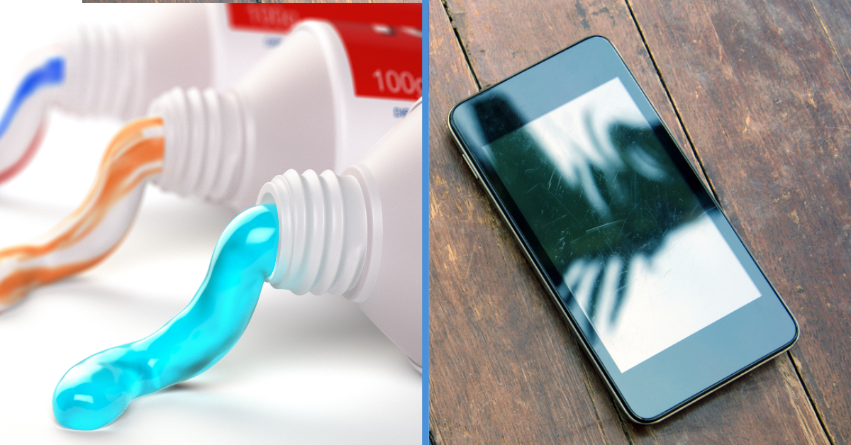 This Hack to Clear Scratches on Your Smartphone with Toothpaste is