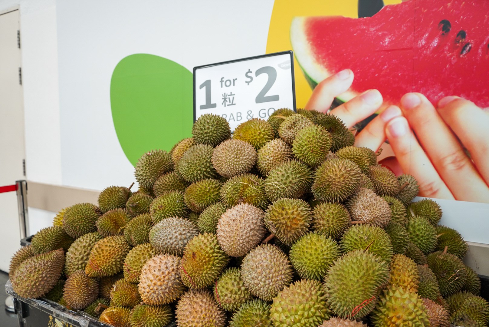 Giant Tampines Having ‘Giant Durian Sale’ With Durians From 2 Per