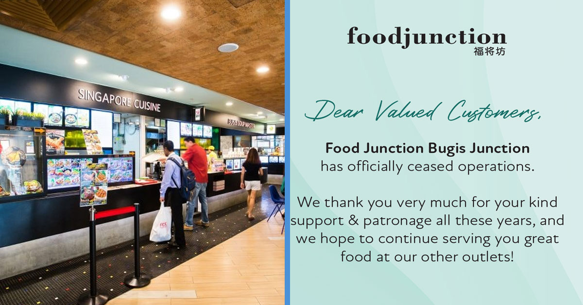 Iconic Bugis Junction Food Court at Level 3 Has Closed Down Permanently