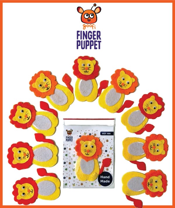 Finger Puppet Lion Goofi World