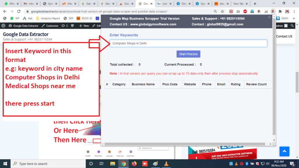 Download Trial Google Data Scraper Justdial Data Scraaper