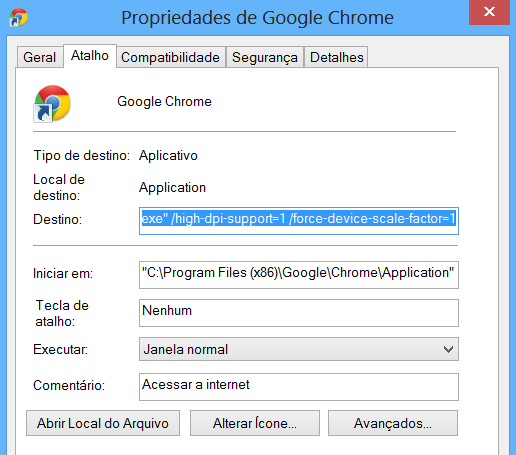Problema no Chrome 37 deixa navegador ampliado e textos embaçados