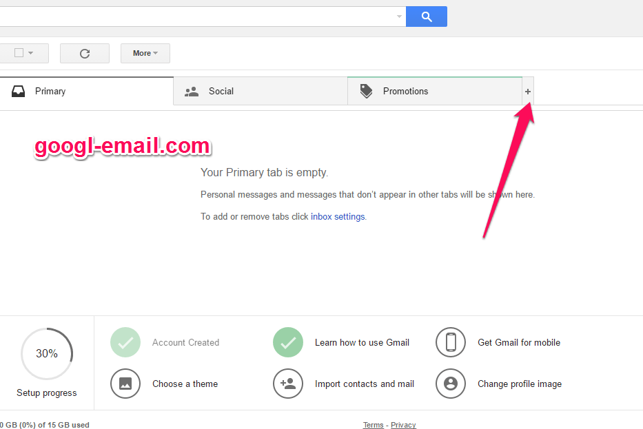 Organize your emails with tabs