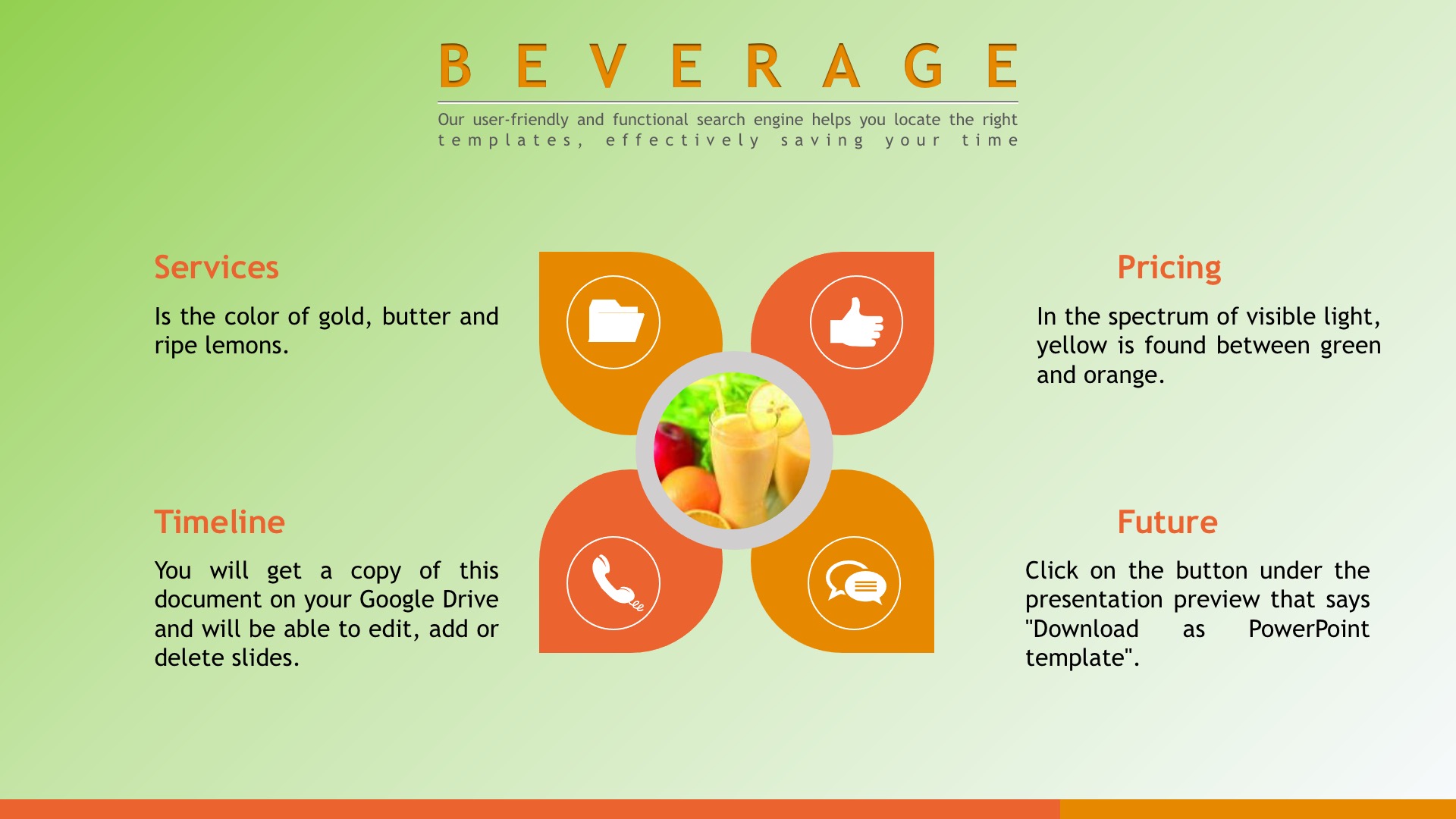 Beverage Powerpoint Slides Google Slides Templates