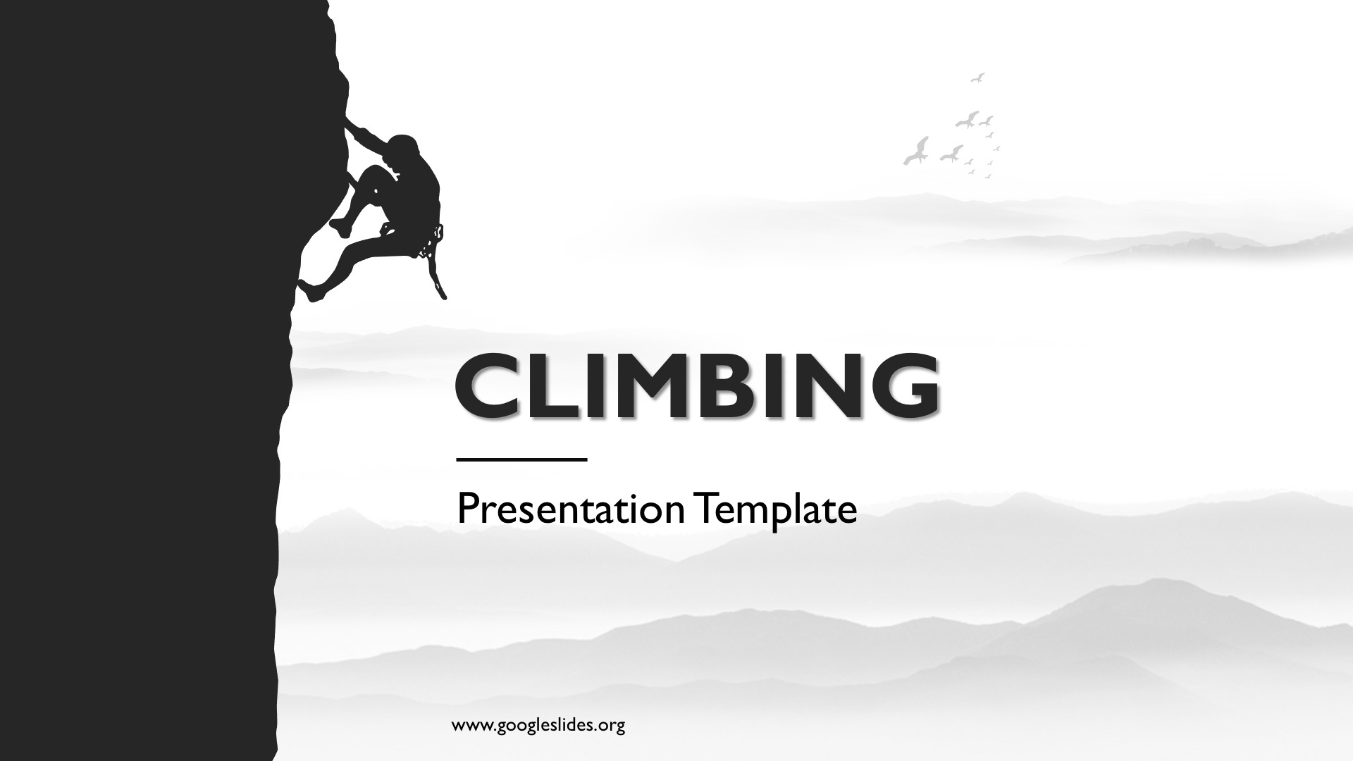 Climbing Powerpoint Template Google Slides Templates