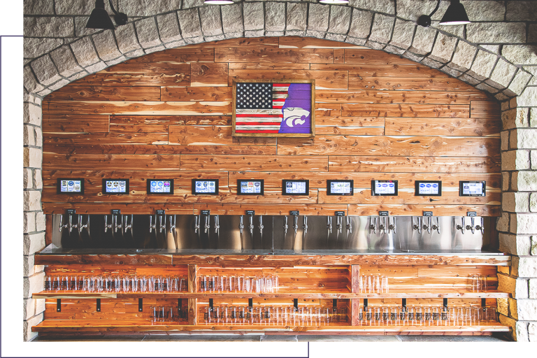 SelfPour Tap Wall at Goolsby's