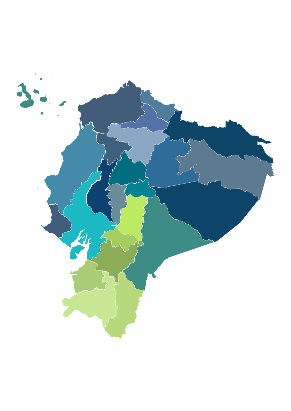 Mapa de Ecuador y Provincias Diseños de mapas Gooova