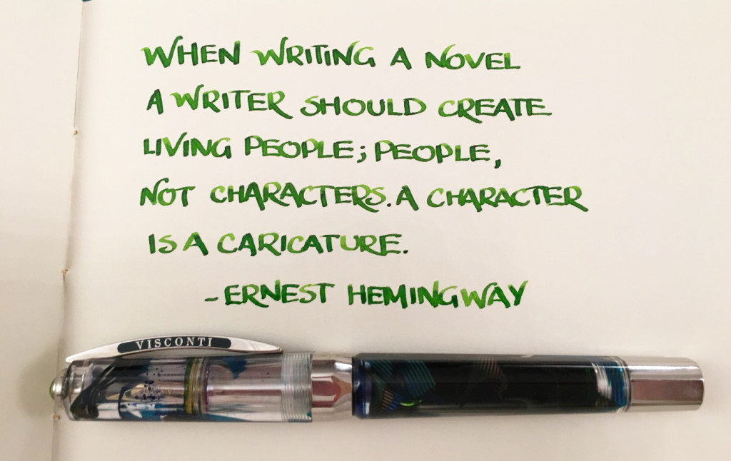 Handwritten Post Ernest Hemingway