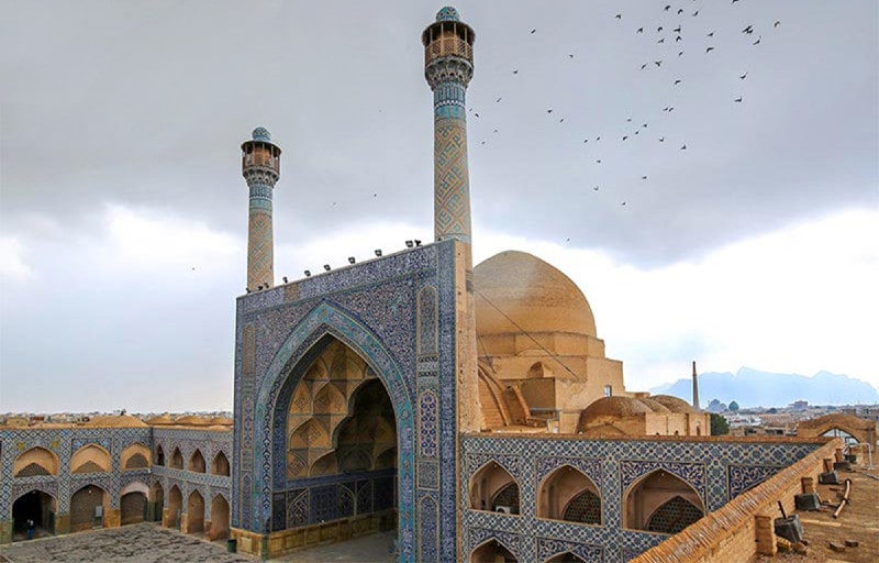Jame Mosque presents Blue Persian Architecture GoPersis