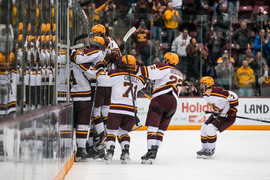 Gophers Win In Exciting Fashion For Bob Motzko's 100th Career Win With