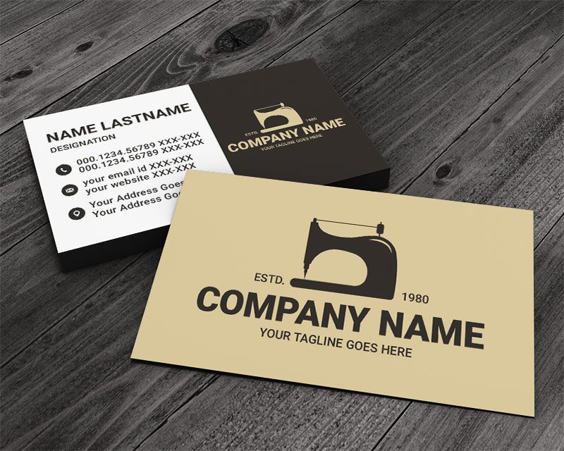 Sewing Needle Business Card Go Print Plus