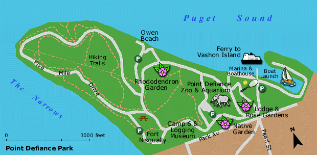 Point Defiance Trail Map The first of many trails to come (updated 2/17/2013) Washington