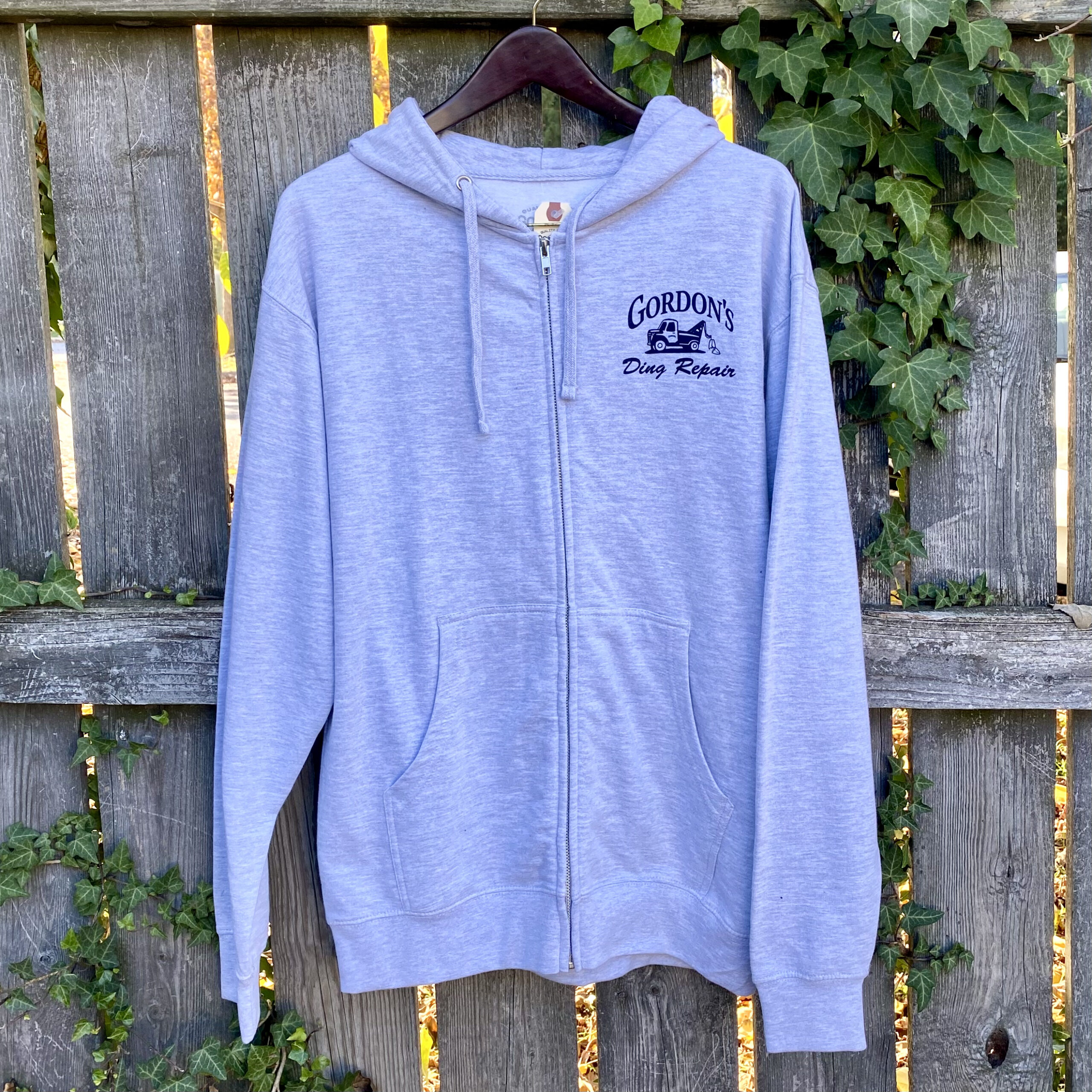 Gordon's "Ding Repair" ZipUp Hoodie Gordon's Surf Shop Surfboards
