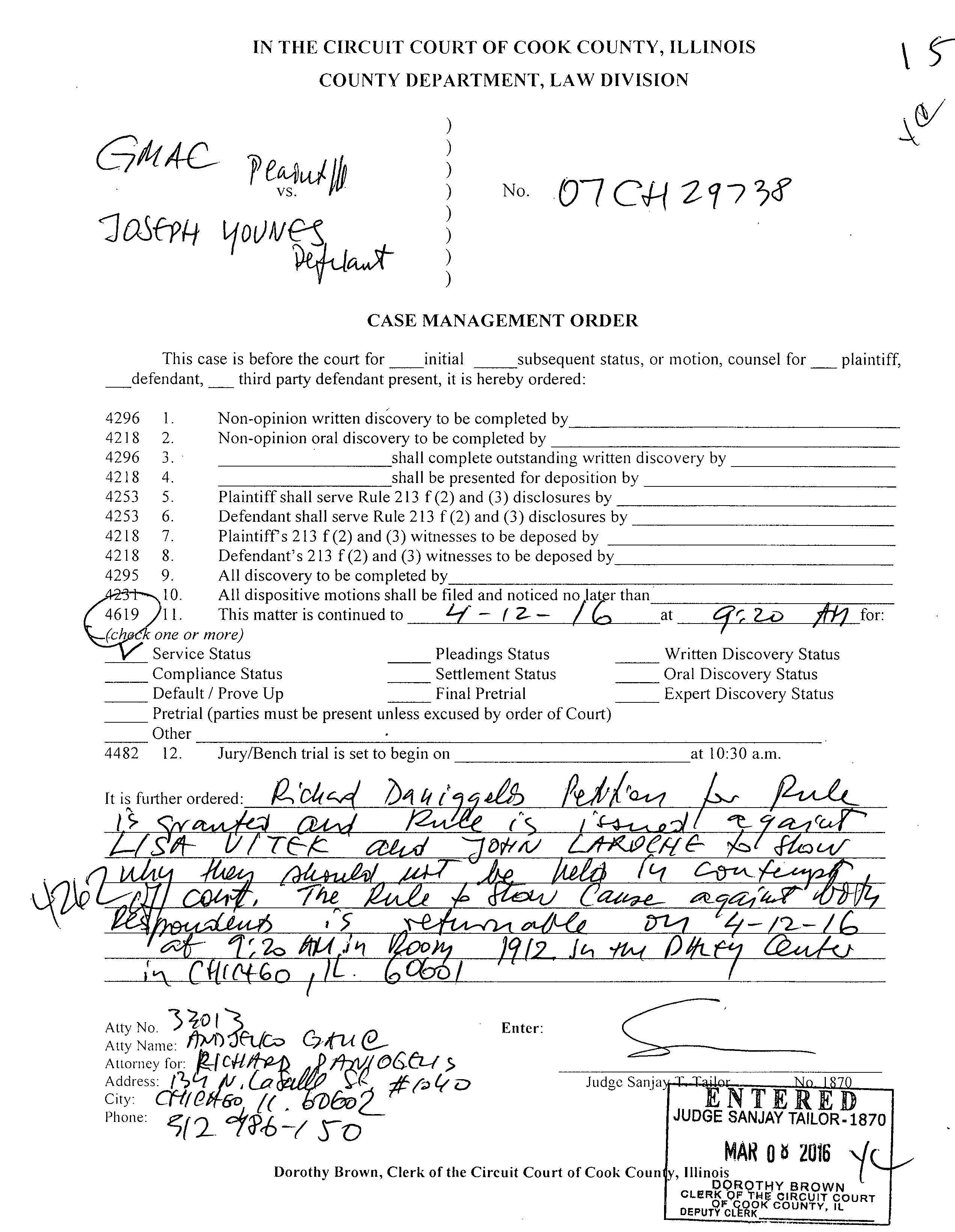 Gordon Wayne Watts personal OpenSource free download docket Selected