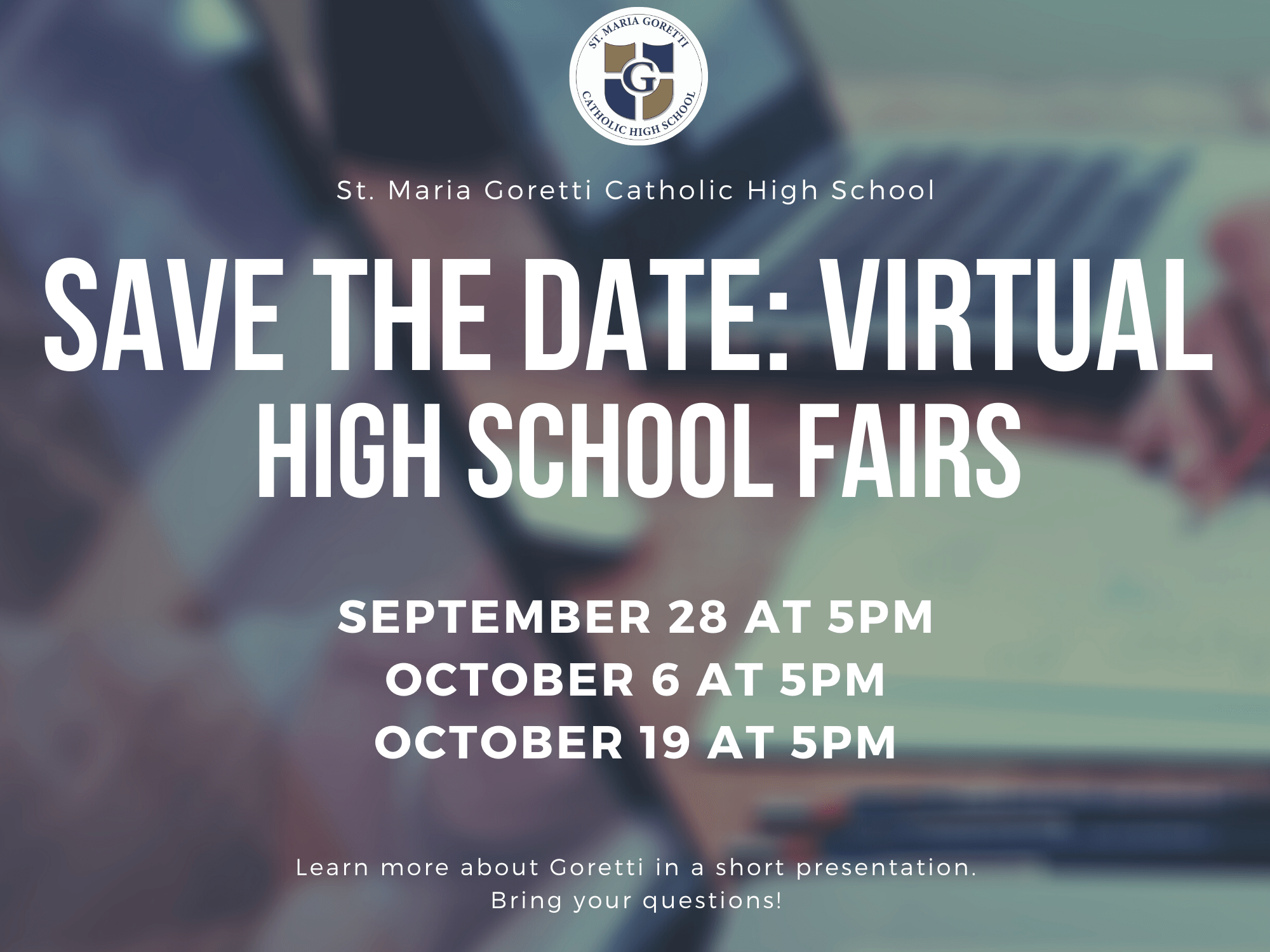Virtual High School Fair St. Maria Goretti Regional Catholic High School
