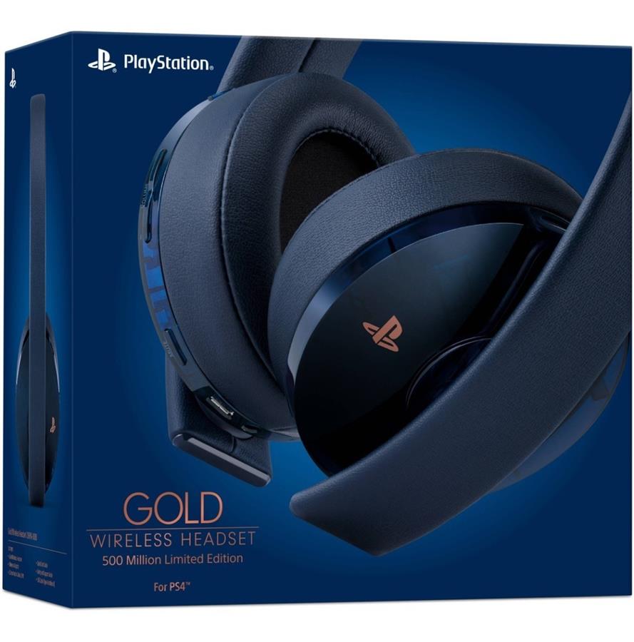 Headset Playstation Gold 500 Millon Limited Edition 7.1 Wireless