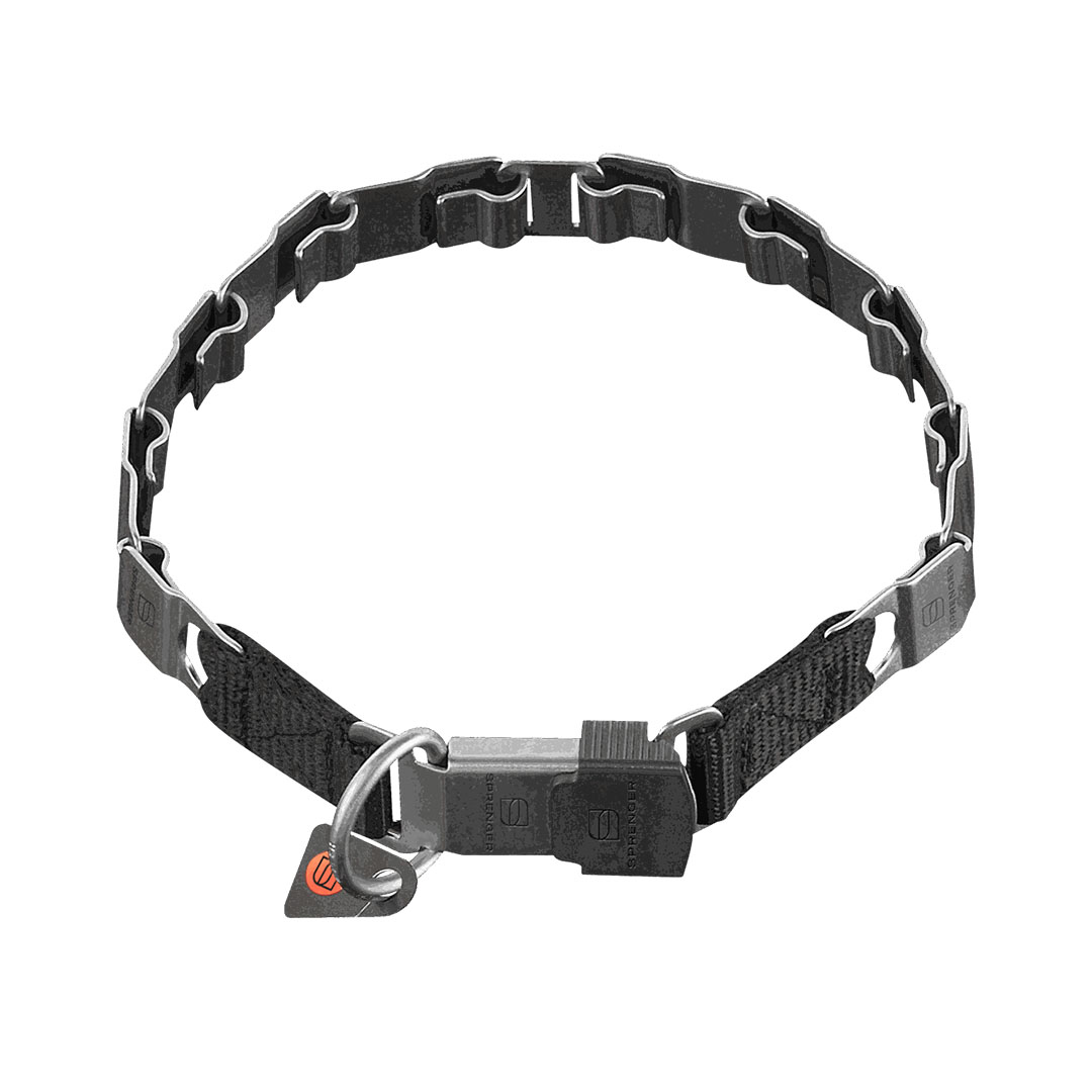 Herm Sprenger Stainless Steel Matte NeckTech Fun with ClicLock Chew