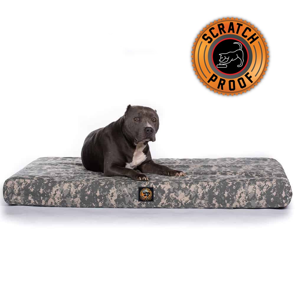 Cordura Tough Camo Orthopedic Dog Bed Rectangular Gorilla Dog Bed