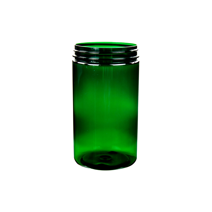 32 oz Dark Green Mushroom Storage Jar with Lid
