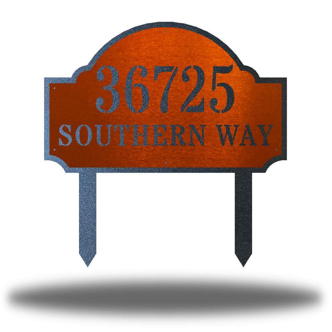 Deluxe Address StakeMetal Wall Art Décor Riverside Designs