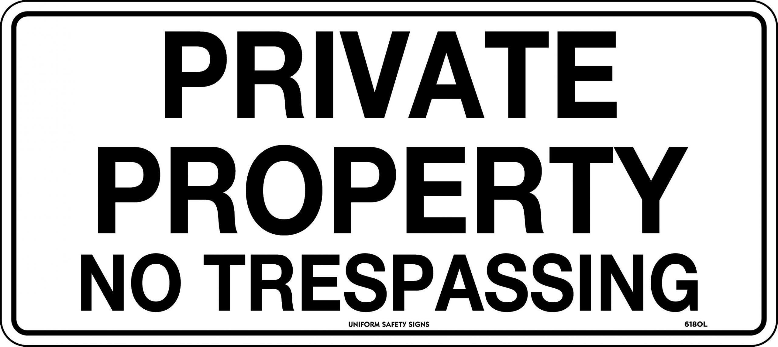 PRIVATE PROPERTY METAL SIGN Gorst Rural