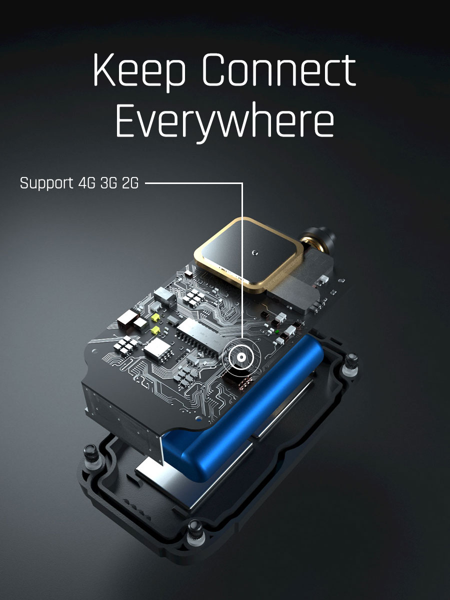 GPS tracker long battery life G1RUS for Asset tracking and management