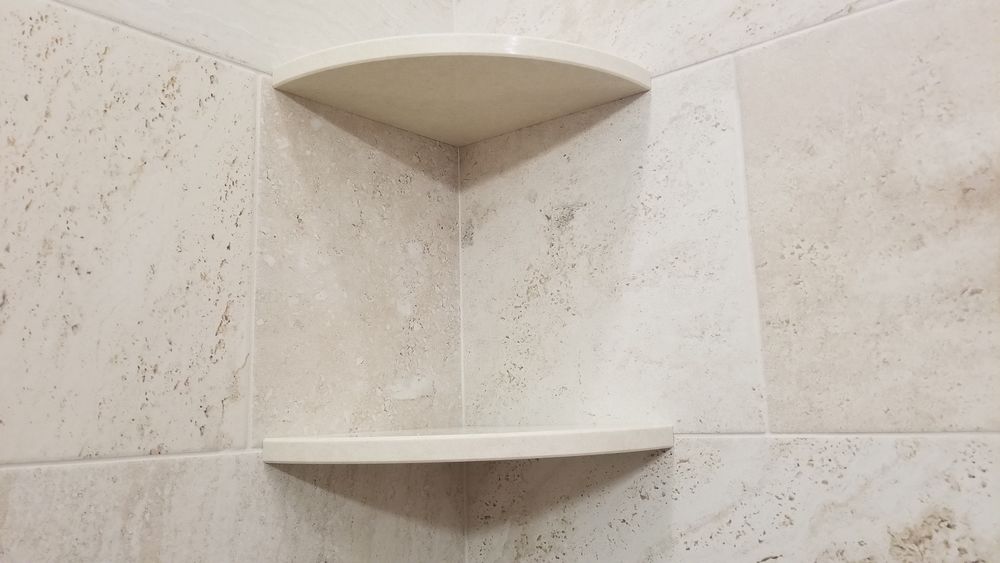 Bathroom Corner Shelf Ceramic Rispa
