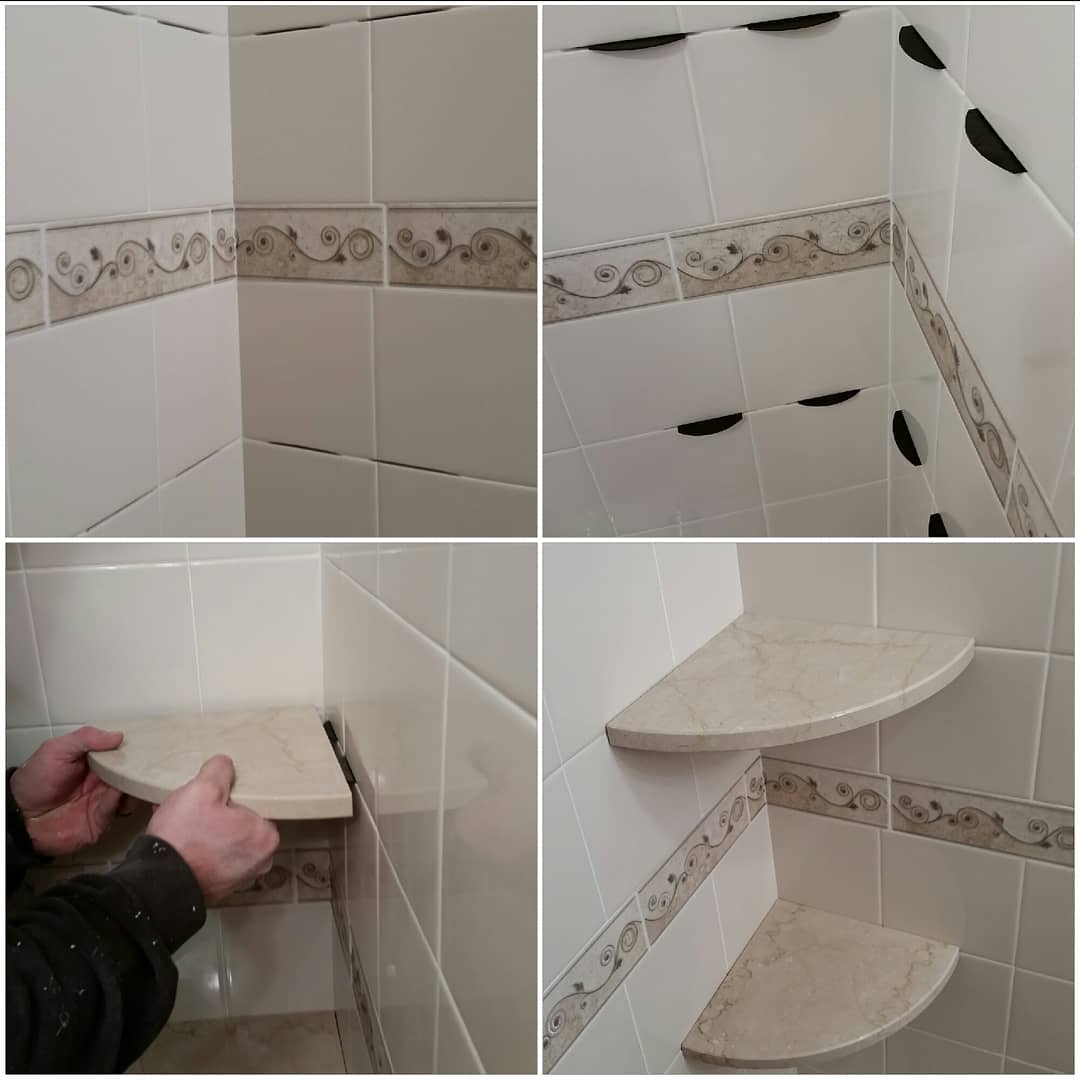 DoItYourself Ceramic Tile Shower The GoShelf Method