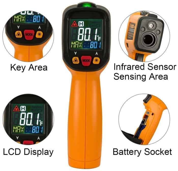 Best Infrared Thermometer for Cooking IR Temperature Gun