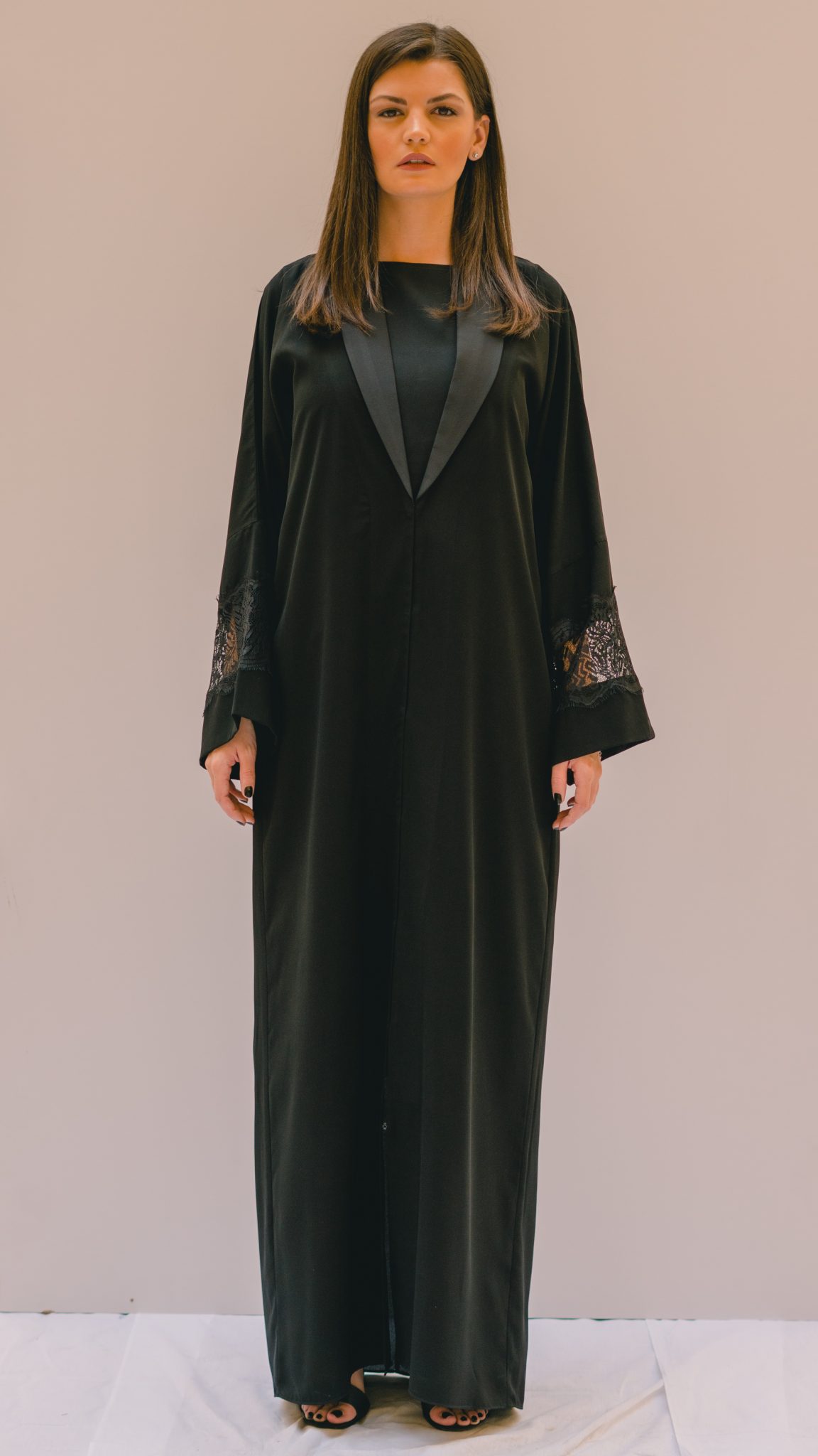Lace Sleeve Black Abaya » Home of Slow Fashion