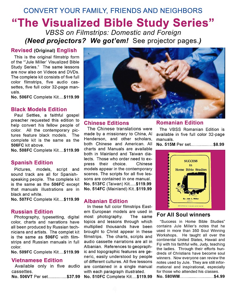 The Visualized Bible Study Series, Domestic and Foreign